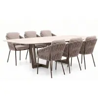 Suns + 10% kassakorting | Nappa/Palermo 240cm dining tuinset 7-delig