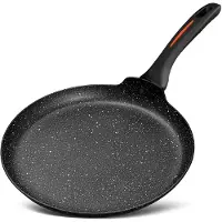 Royalty Line FQN24 Pannenkoekpan Inductie - Ø 24 cm Pannenkoekenpan - Antiaanbaklaag - Pancake Pan Voor Alle Warmtebronnen - Flensjespan - Zwart