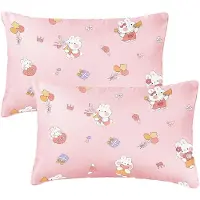 Famanu - 2 stuks babykussenslopen, 40 x 60 cm, dierenhoofd, 100% puur katoen, klapsluiting, machinewasbaar, voor wiegkussen