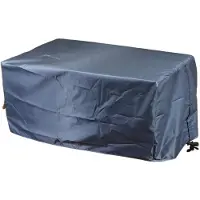 Famanu - Grijze bolderkarhoes 210D Oxford, waterdicht en uv-bestendig, voor tuinwagens