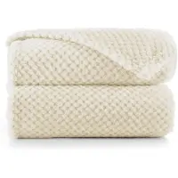 Famanu – Zachte knuffeldeken van 150 x 200 cm in beige, fleece woondeken voor Scandinavische stijl en comfort
