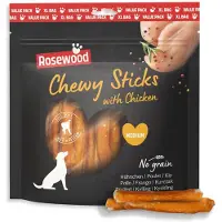 Rosewood Chewy Sticks Medium Hondensnack Kip 500 g - Kauwsticks Runderhuid - Kauwsnack - Graanvrij