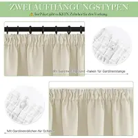 Famanu – Effen Kleur Verduisterende Gordijnen - Warmte - isolerende Gordijnen - Stijlvol - Geschikt voor Woonkamer Slaapkamer - x cm (1 Panelen) -Lichtbeige