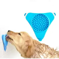 Famanu – Antislip siliconen likmat slow feeder, voor pindakaas en snacks, blauw
