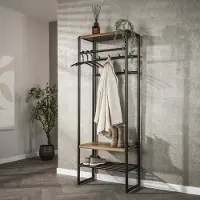 Hoyz Collection - Garderobemeubel Luno 70cm - Drift Brown