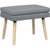 vidaXL Dubbel-laags bank Lichtgrijs 60 x 40 x 46 cm Stof