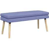 vidaXL Dubbel-laags bank Jeans Blauw 110 x 40 x 47 cm Stof