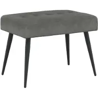 vidaXL Bank met knopen tufting Donkergrijs 60 x 40 x 45 cm fluweel