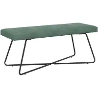 vidaXL Bank Zeegroen 110 x 40 x 45 cm fluweel