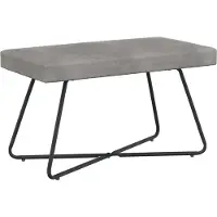 vidaXL Bank Lichtgrijs 80 x 40 x 45 cm fluweel