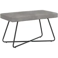vidaXL Bank Lichtgrijs 80 x 40 x 45 cm fluweel