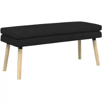 vidaXL Dubbel-laags bank Zwart 110 x 40 x 47 cm Stof