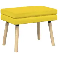 vidaXL Dubbel-laags bank Licht Geel 60 x 40 x 46 cm Stof