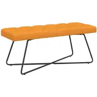 vidaXL Bank met knopen tufting Dongeel 110 x 40 x 46 cm Stof