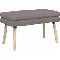 vidaXL Dubbel-laags bank Taupe 80 x 40 x 47 cm Stof