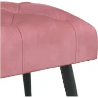 vidaXL Bank met knopen tufting Roze 110 x 40 x 46 cm Fluweel