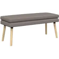 vidaXL Dubbel-laags bank Taupe 110 x 40 x 47 cm Stof