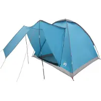 vidaXL Kamperen tent 2-persoons Blauw Polyester en Staal