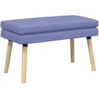vidaXL Dubbel-laags bank Jeans Blauw 80 x 40 x 47 cm Stof