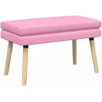 vidaXL Dubbel-laags bank Roze 80 x 40 x 47 cm Stof