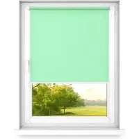 Time4blinds mini rollo basic - Rolgordijn - Niet-invasief - Raamrolgordijn binnen zonder boren - Niet-invasieve handgrepen - Dimmen rollo - 1200x2500mm Pistache - Bediening aan de Rechterkant