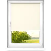 Time4blinds mini rollo basic - Rolgordijn - Niet-invasief - Raamrolgordijn binnen zonder boren - Niet-invasieve handgrepen - Dimmen rollo - 800x1900mm Licht crème - Bediening aan de Rechterkant