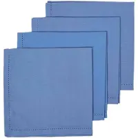 Famanu – Set van 4 handgeweven stoffen servetten, 100% katoen, 45 x 45 cm, eenvoudig te onderhouden, ideaal voor dagelijks gebruik