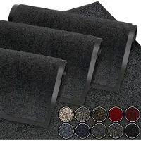 Famanu GadHome Deurmat Antracietgrijs 90x150 cm | Entreemat Waterdicht Wasbaar Duurzaam Vuilvanger | Antislip Vuilvanger Deurmat voor Voordeur, Hal, Entree, Keuken, Slaapkamer