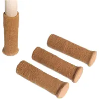 Famanu – Stoelsokken - vilten stoelpootdoppen - elastisch gebreide stoelpootdoppen - stoelpootdoppen voor meubels - tafel - bescherming van vloeren - huisvilten pads - voorkomt krassen en geluiden