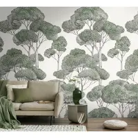 Living Walls BOSLANDSCHAP FOTOBEHANG | Herhaalbaar Patroon - 1,59 x 2,80 meter - Vibes & Styles