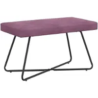 vidaXL Bank Paars 80 x 40 x 45 cm fluweel
