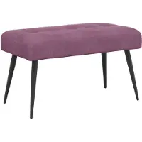 vidaXL Bank met knopen tufting Paars 80 x 40 x 46 cm fluweel
