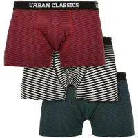 Urban Classics Boxershorts beige / donkergroen / kersrood / zwart