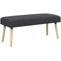 vidaXL Bank Effen Donkergrijs 110 x 40 x 46 cm Bouclé