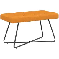 vidaXL Bank met knopen tufting Dongeel 80 x 40 x 46 cm Stof