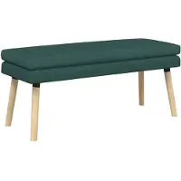 vidaXL Dubbel-laags bank Donkergroen 110 x 40 x 47 cm Stof