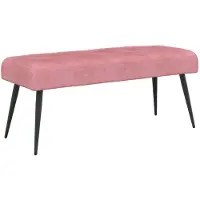 vidaXL Bank met knopen tufting Roze 80 x 40 x 46 cm fluweel