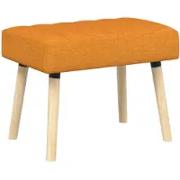 vidaXL Kanaalgeplooide Bank Dongeel 60 x 40 x 45 cm Stof