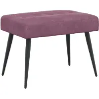 vidaXL Bank met knopen tufting Paars 60 x 40 x 45 cm fluweel