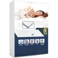 Famanu - Matrasbeschermer 200x220 cm, waterdicht, ademend, Oeko-Tex gecertificeerd – Wit
