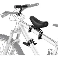 Markenlos - Universeel fietsstoelkussen met armleuningframe – Zwart