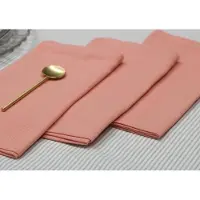 Famanu - Stoffen Servetten – 12 stuks 46x46 cm – 100% Katoen – Luxe Servetten voor Dagelijks Gebruik (Roze)