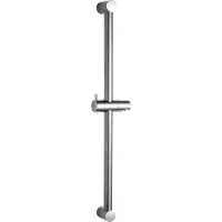Famanu - Verhogingsstang, 82 cm gesegmenteerde wandgemonteerde douchestang, verstelbare afstand 50 tot 81 cm, met handdouchekophouder, vervanging voor douche, chroom