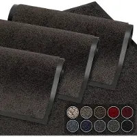 Famanu GadHome Deurmat Bruin 90x150 cm | Entree Deurmat Waterdicht Wasbaar Duurzaam Vuilvanger | Antislip Vuilvanger Deurmat voor Voordeur, Hal, Entree, Keuken, Slaapkamer