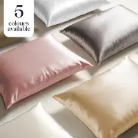 Famanu - Zijden kussensloop 50x70 cm ivoor, 100% dubbelzijdige moerbeizijde 19 momme, anti-ageing en anti-huisstofmijt, per stuk