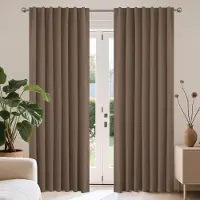 Famanu – Licht Grijs Verduisterende Gordijnen met Oogjes - Sterren Thermisch Gordijnen voor Slaapkamer - cm (B x H) - Lichtgrijs - set van 2