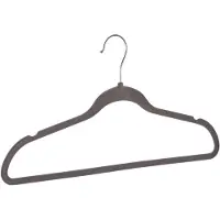 Famanu – Fluwelen kleerhanger - antislip en duurzaam - geschikt voor jassen - truien en delicate kleding - behoudt vorm van kledingstukken