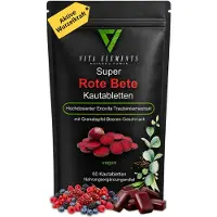 IK-Handelsgruppe Vita Elements Rode Biet Kauwtabletten 60 stuks OPC Nitraat Uithoudingsvermogen Voedingssupplement