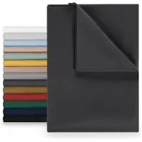 Famanu - Laken 220x275 cm, zachte microvezel, onderhoudsvriendelijk, zonder elastiek – Geel
