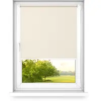Time4blinds - Verduisteringsrolgordijn Zonder Boren - Verduisteringsrolgordijn, Rolgordijn Verduistering - 3 Soorten Montage, Zilveren Thermische Coating - Ecru, 600x1200mm, Rechts